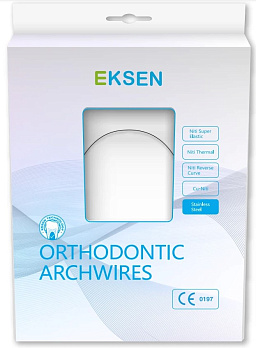 025 Дуги стальные Stainless Steel Round Wire 0.018 Upper (Oval) (EW-401-18U), уп-10 шт