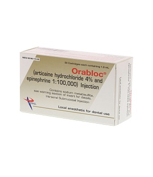 Ораблок, раствор для инъекций 40 мг/мл +0,01 мг/мл  1:100 000 №50